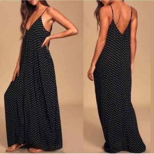Lulu’s Yours Tule Black Floral Print Maxi Dress